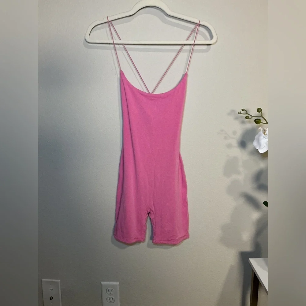 Naked Wardrobe Pink Spaghetti Strap Jumpsuit - Picture 3 of 9